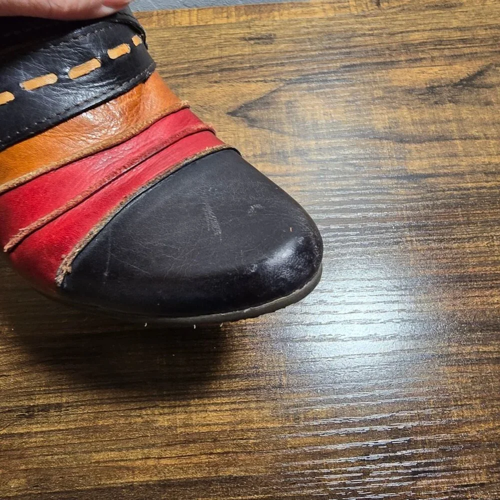 Spring Step L'Artiste Women's Leather Ankle Boots Bootie Size 5.6-6 BOHO - Picture 10 of 14